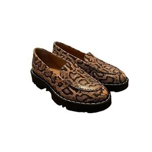 Aquatalia Python Leather Honora Chunky Loafers Women’s Size 9 M $450